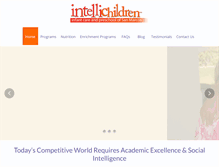 Tablet Screenshot of intellichildren.com